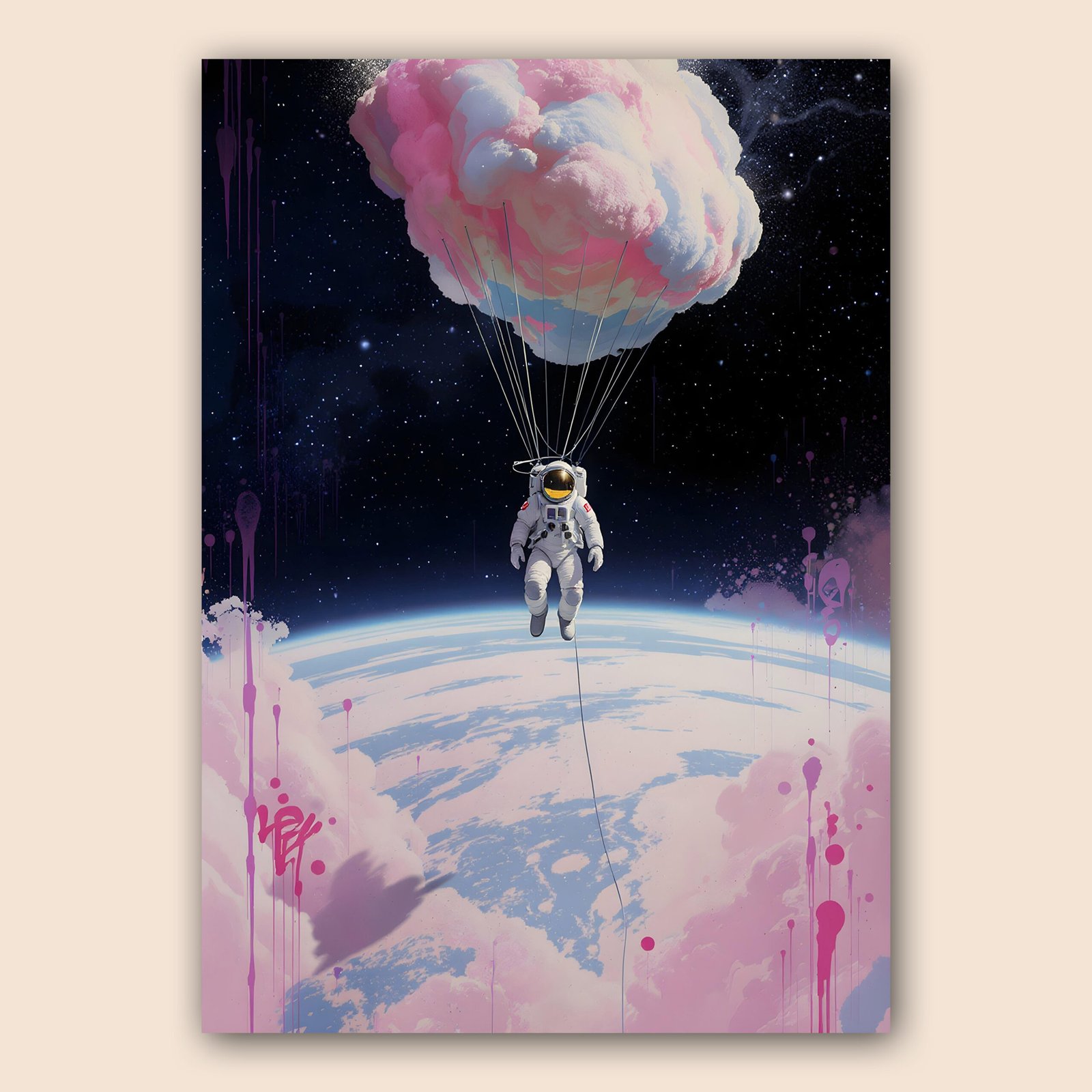 Affiche astronaute poétique moderne pour salon ou chambre inspirante – Image 2