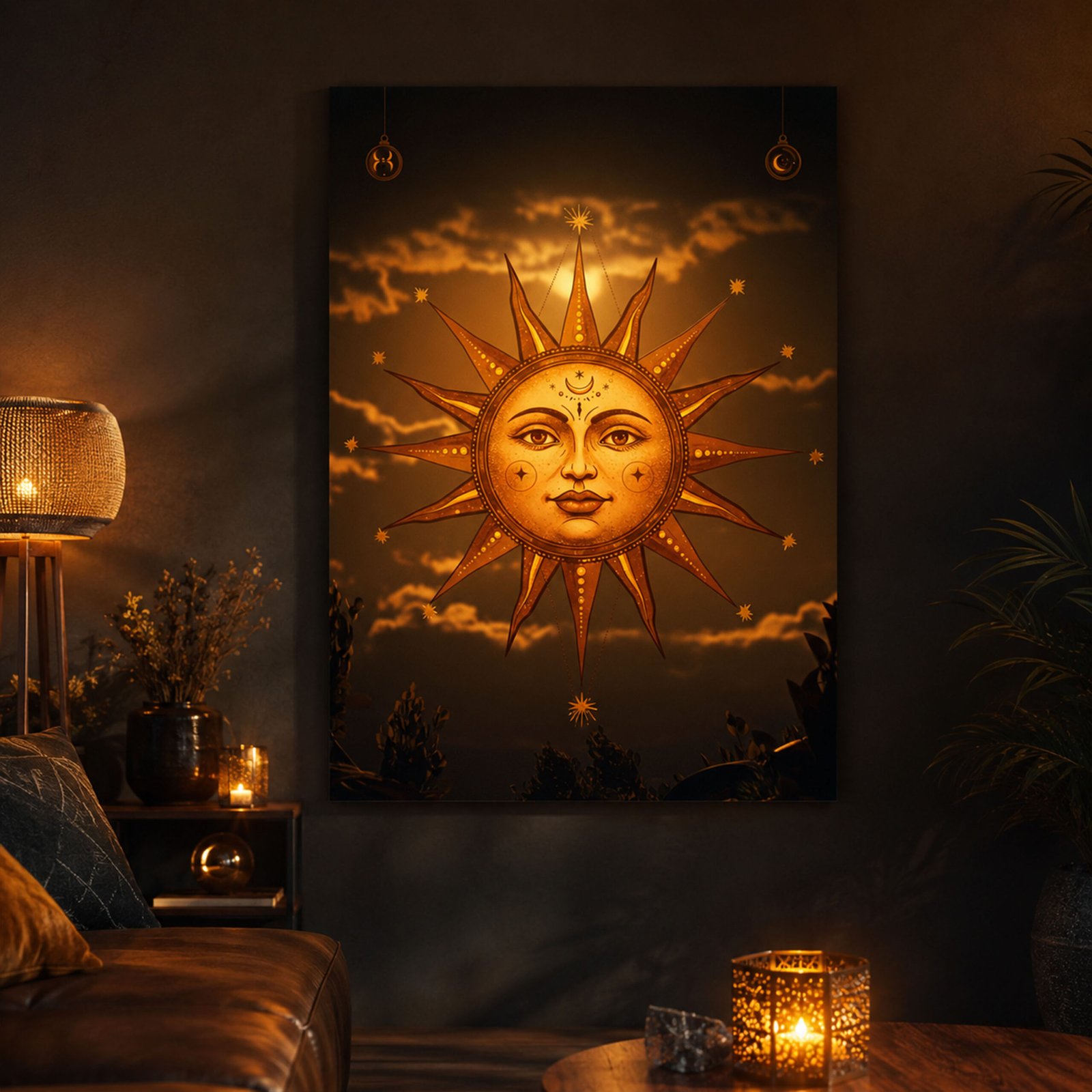 Affiche soleil mystique doré pour ambiance chaleureuse – Image 3