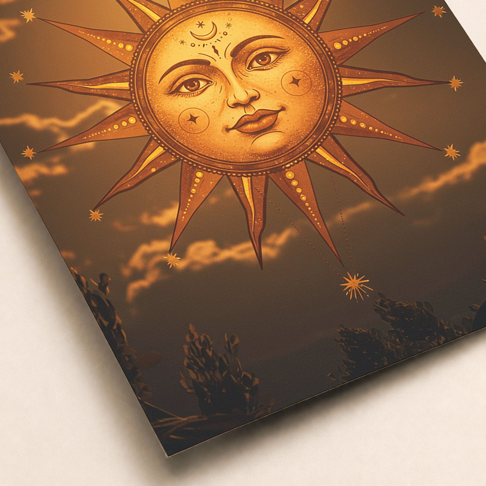 Affiche soleil mystique doré pour ambiance chaleureuse – Image 4