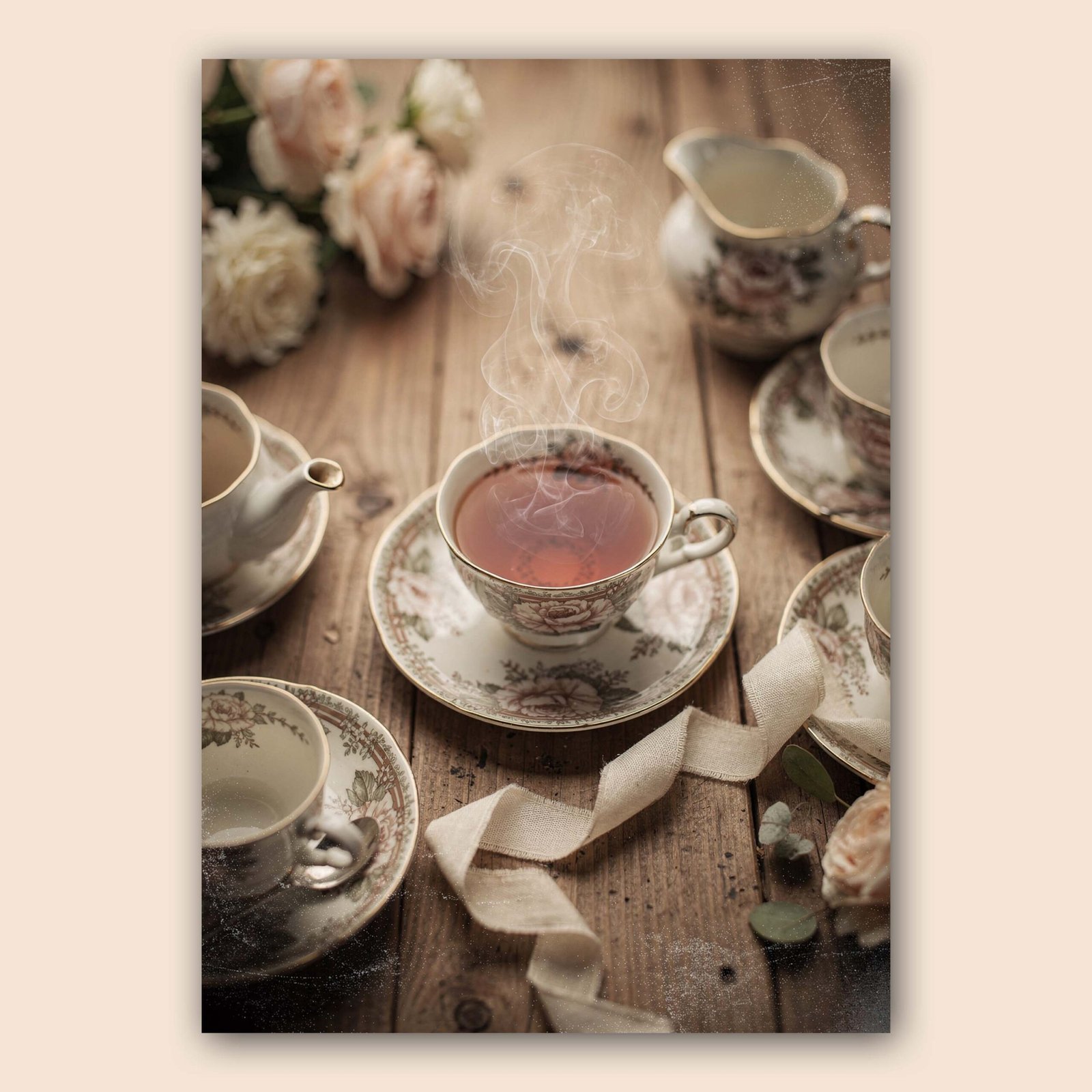 Affiche tea time romantique pour cuisine ou coin lecture – Image 2