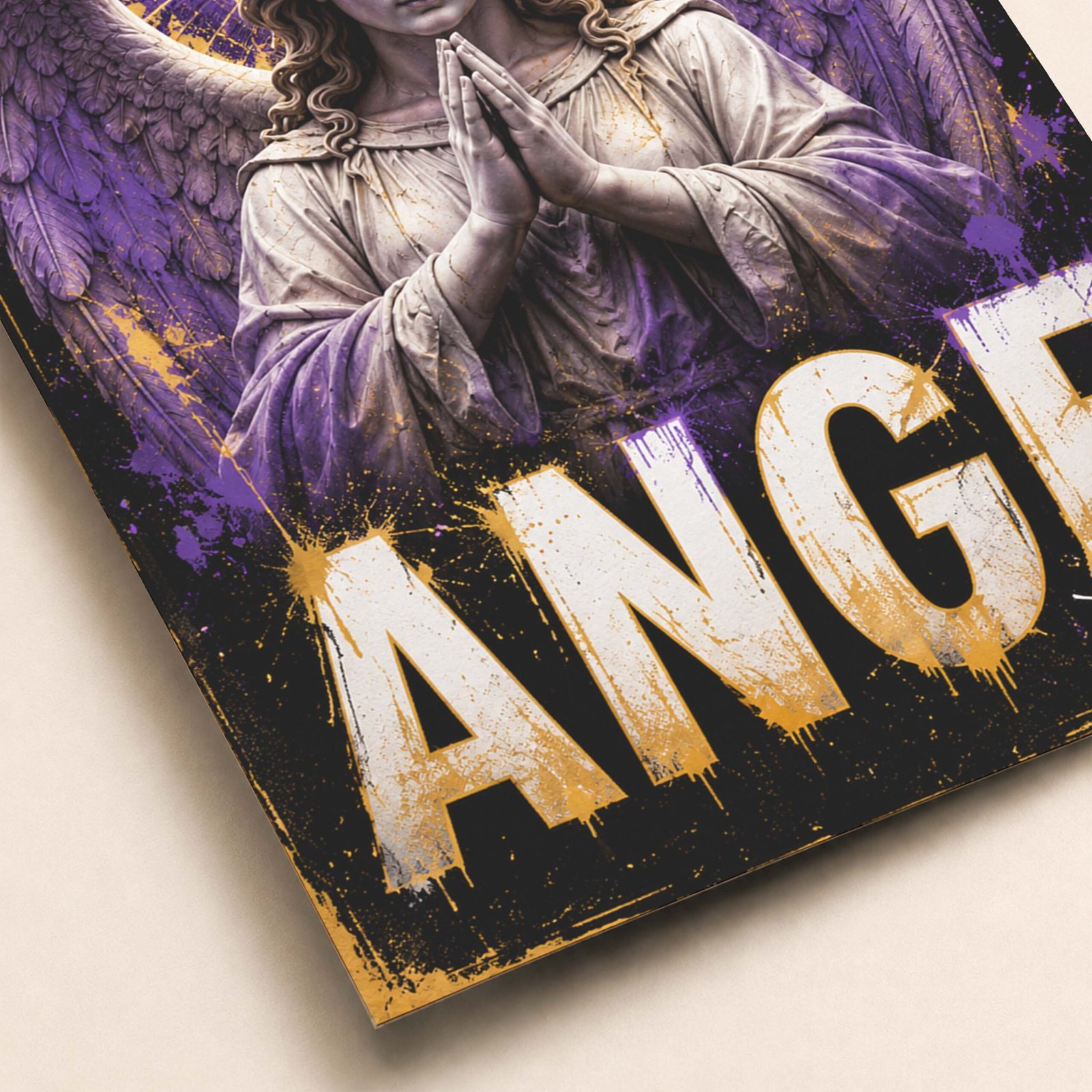 Affiche ange violet et doré pour chambre – Image 4