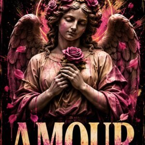 Affiche d'un ange romantique avec des roses