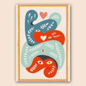 Affiche murale A3 avec motifs abstraits