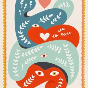 Affiche murale A3 avec design abstrait coloré