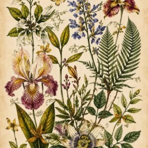 Affiche murale de fleurs exotiques