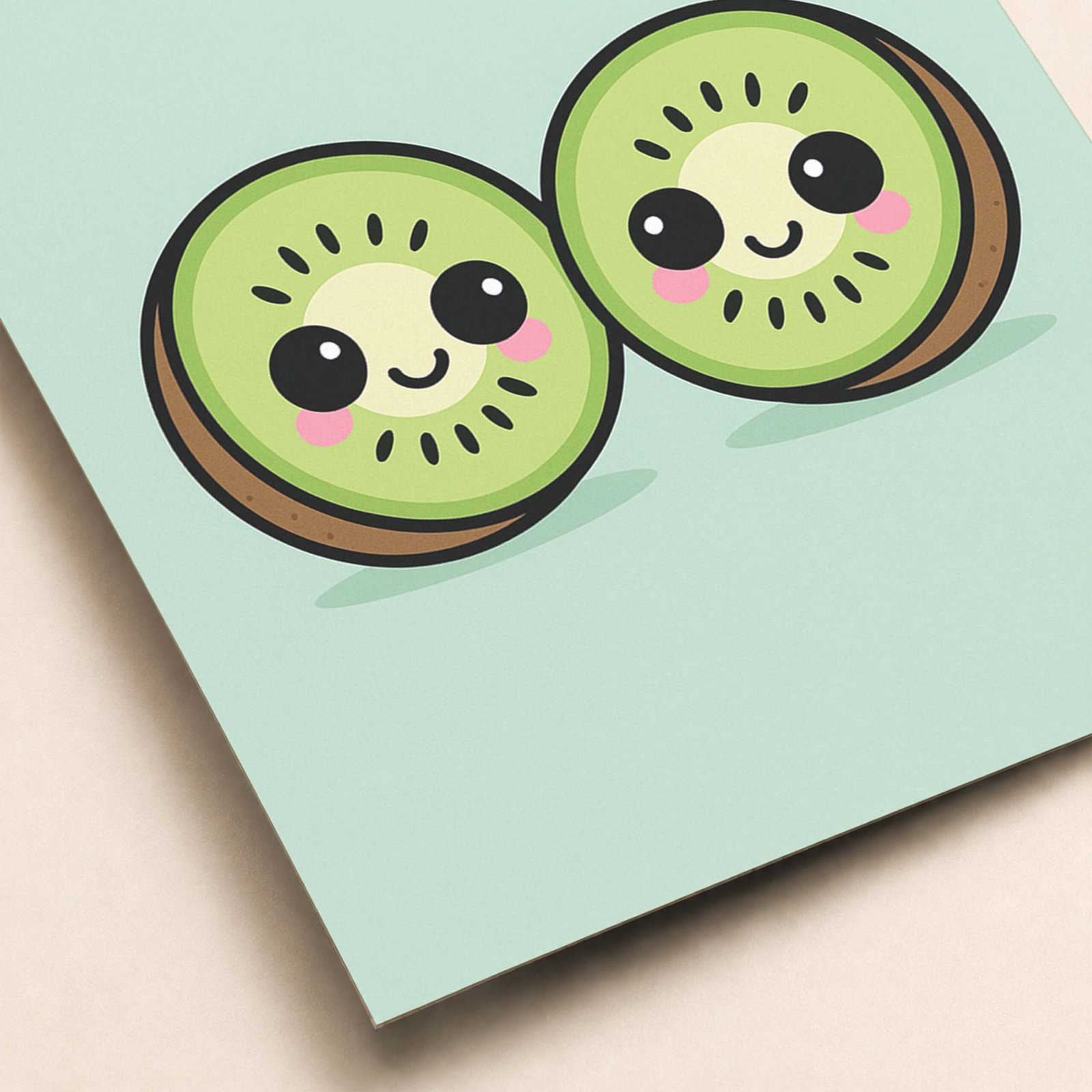 Affiche murale de kiwis souriants