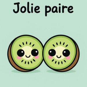 Affiche murale de kiwis souriants