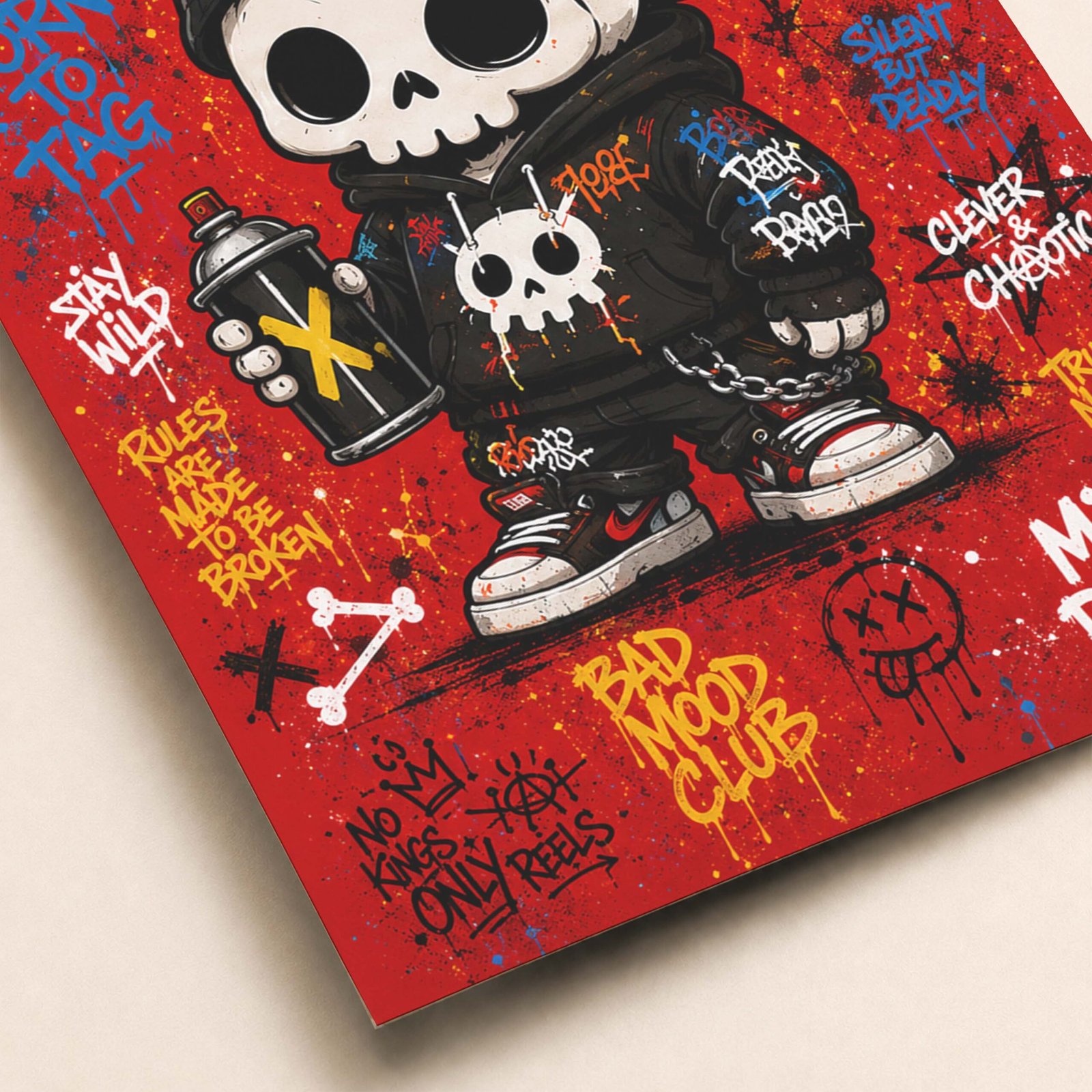 Zoom sur l'affiche Skull Kid