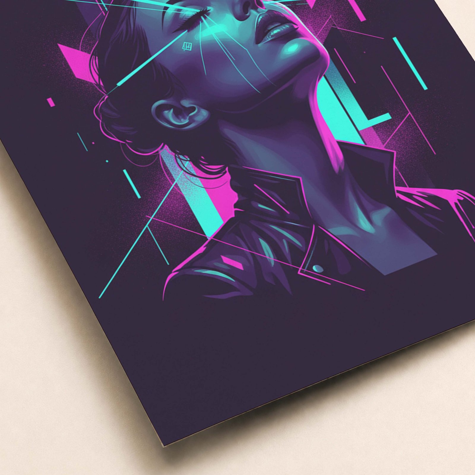 Détail de l'affiche femme futuriste