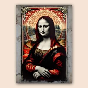 Affiche murale de la Mona Lisa dans un style moderne