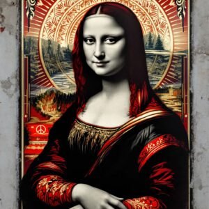 Affiche murale de la Mona Lisa dans un style moderne