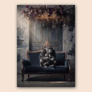 Affiche d'art moderne avec un gorille
