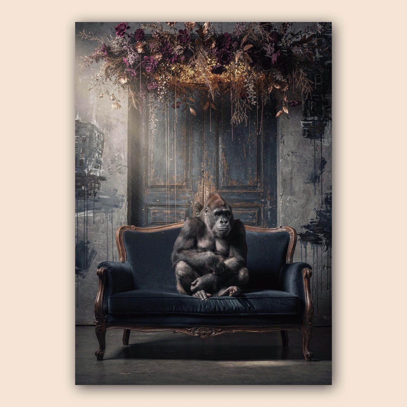 Affiche d'art moderne avec un gorille