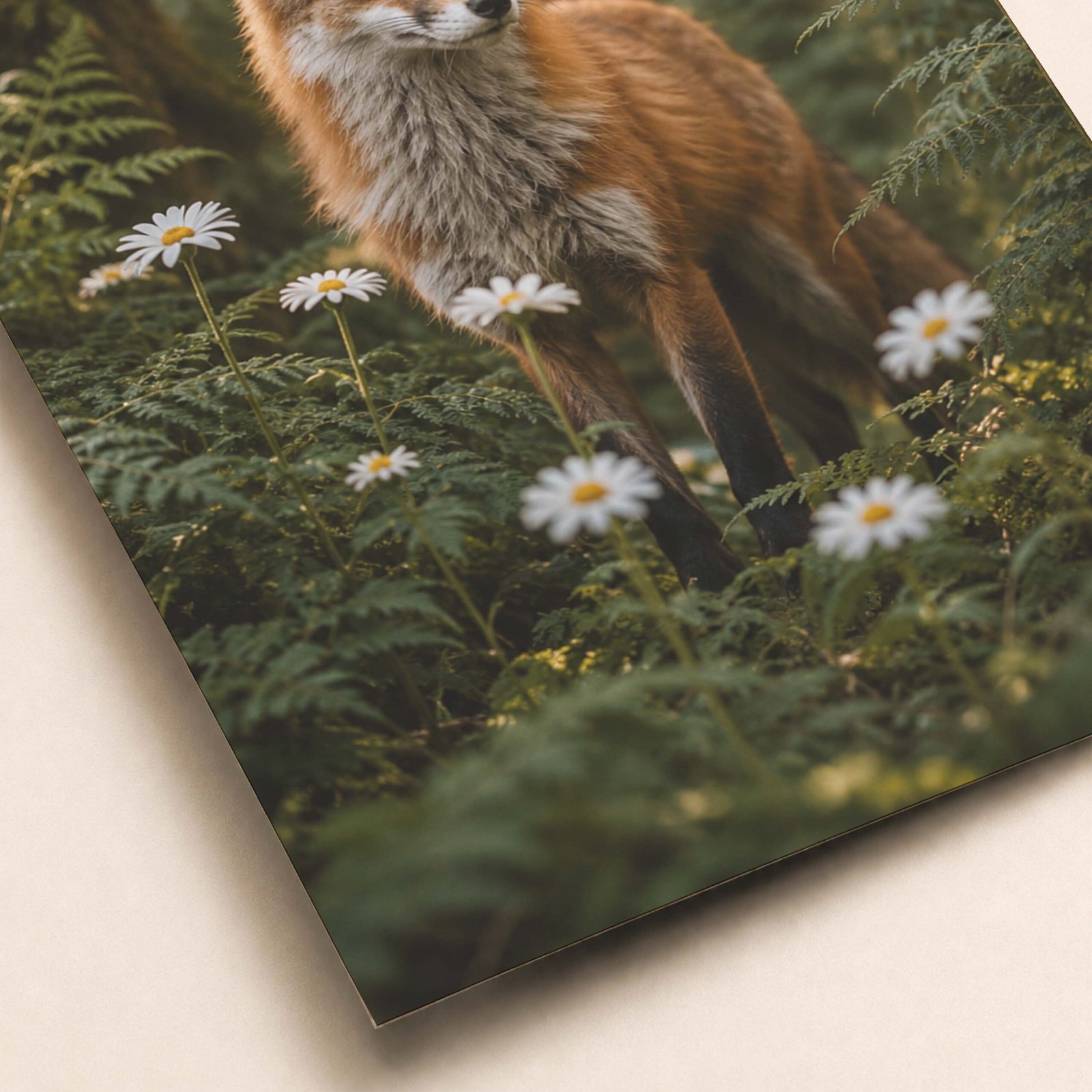 Affiche d'un renard dans la forêt