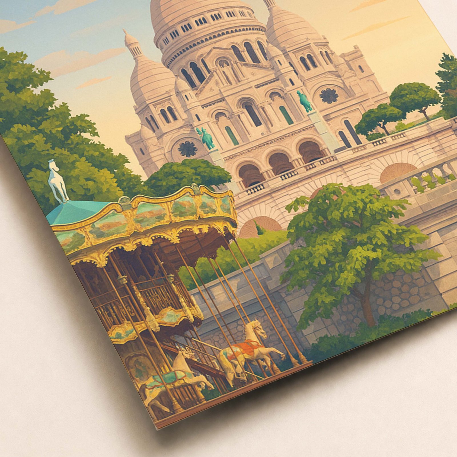 Affiche murale de la Basilique du Sacré-Cœur à Paris
