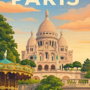 Affiche murale de la Basilique du Sacré-Cœur à Paris