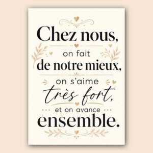 Affiche murale avec citation inspirante