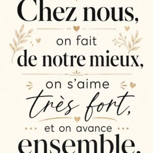 Affiche murale avec citation inspirante