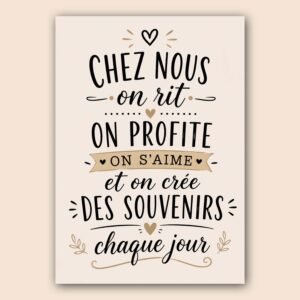 Affiche typographique sur les souvenirs