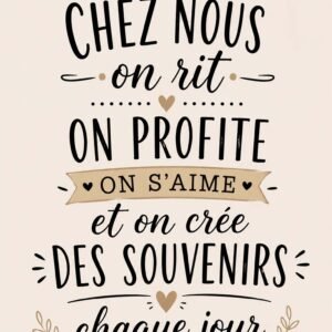 Affiche typographique sur les souvenirs