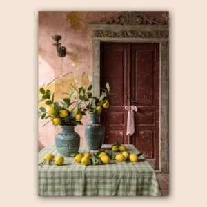 Affiche murale citronniers