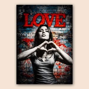 Affiche murale A3 sur le thème de l'amour