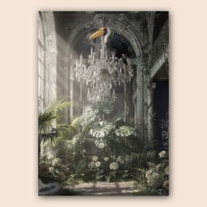Affiche murale de toucans dans un décor luxuriant