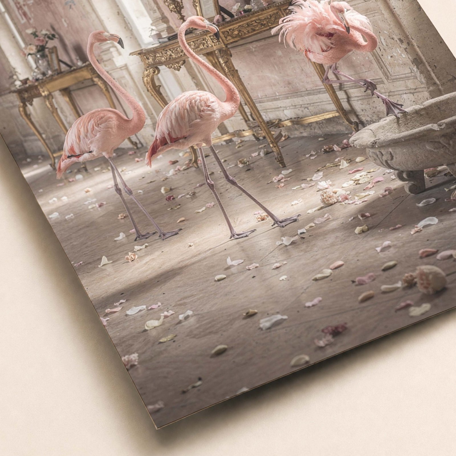 Détail de l'affiche flamants roses