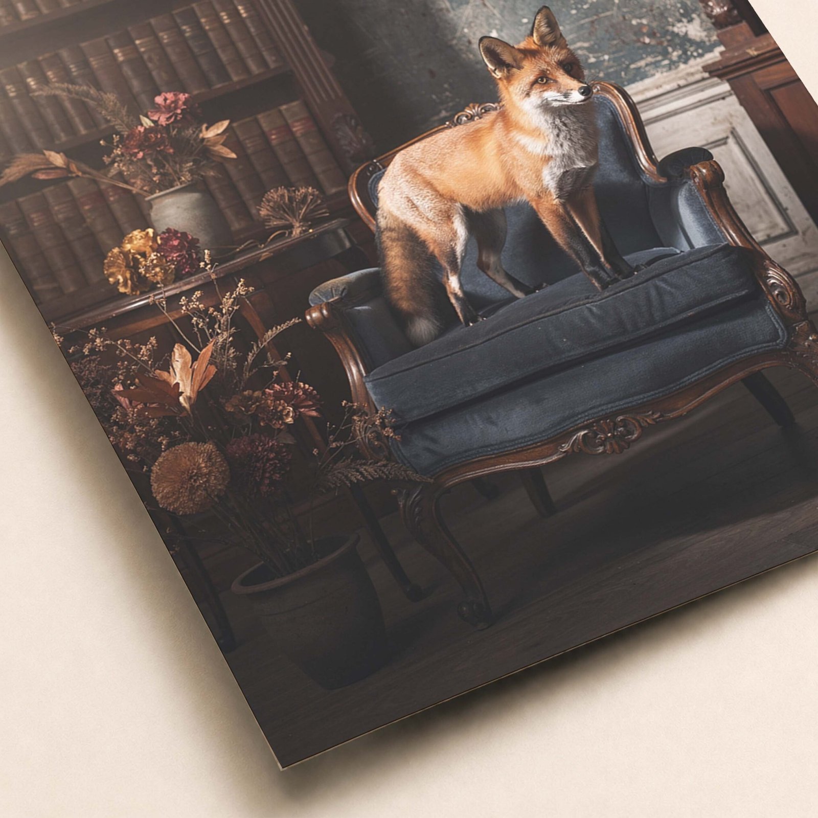 Détail de l'affiche d'un renard