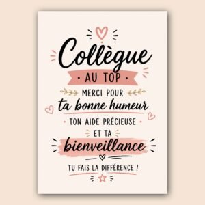 Affiche murale Collègue au top