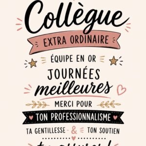 Affiche murale Collègue Extraordinaire
