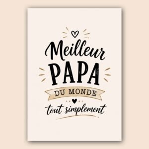 Affiche murale Meilleur Papa