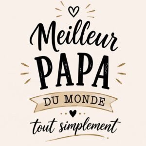 Affiche murale Meilleur Papa