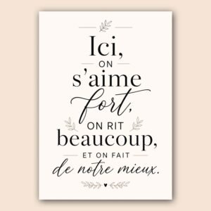 Affiche murale sur le thème de l'amour