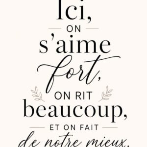 Affiche murale sur le thème de l'amour