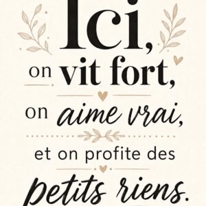 Affiche murale avec citation inspirante