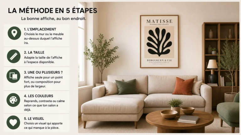 Méthode pour choisir une affiche pour son salon